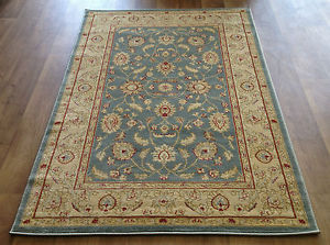 New Image is loading RUG-RUNNER-TRADITIONAL-PERSIAN-BLUE-TEAL-GOLD-BEIGE- large traditional rugs