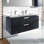 New Roca - Kalahari-N 2 Drawer Vanity Unit with W1200mm Double Basin - 3 roca bathroom vanity units