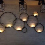 New Wall-mounted votive candle holder of many circles More wall mounted candle holders