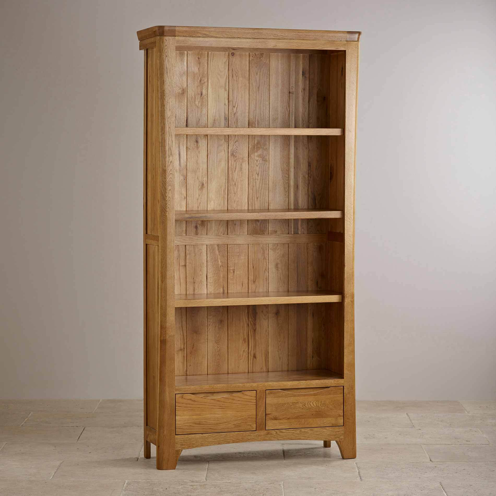 Beautiful Orrick Tall Bookcase| Solid Oak | Oak Furniture Land oak furniture land bookcase