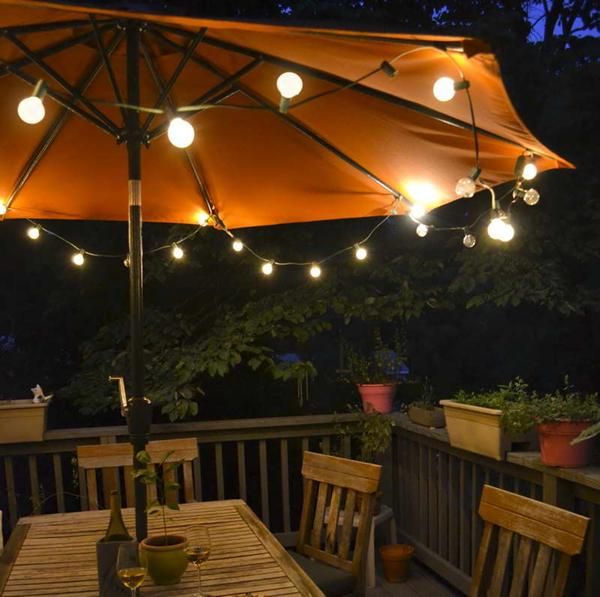 Stunning #DIY #Patio umbrella #lights patio umbrella lights