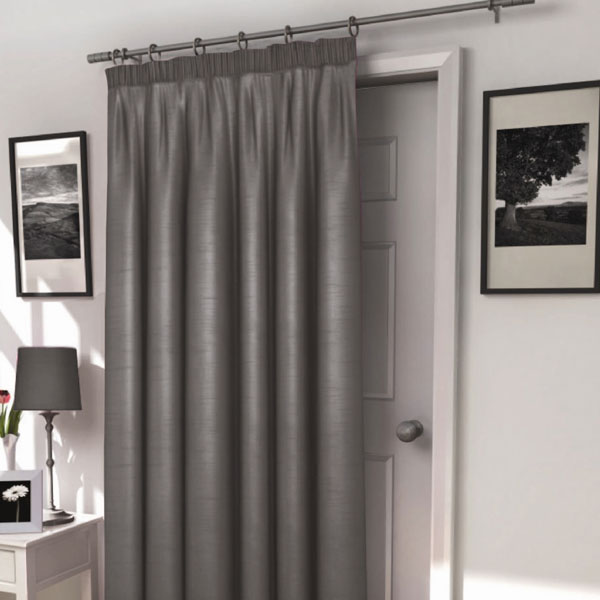 Photos of Harrow Silver Thermal Lined Door Curtain thermal door curtain
