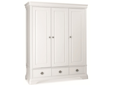 Photos of Kent Bedroom (White) Triple wardrobe white triple wardrobe