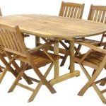 Photos of Wooden Garden Furniture - Six Seater Set / Parasol wooden garden table and chairs