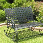 Photos of Wrought Iron Bench Rocker - Lattice Image wrought iron benches outdoor