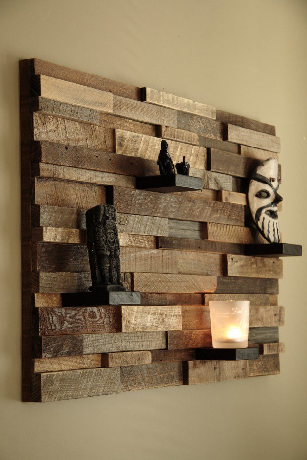 Pictures of 16 Magnificent Examples of Reclaimed Wood Wall Art reclaimed wood wall art
