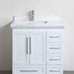 Pictures of Accanto Contemporary 30 inch White Finish Bathroom Vanity Marble Countertop 30 inch white bathroom vanity