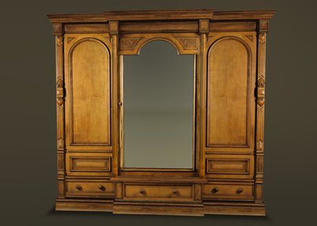Pictures of Antique Wardrobe Late Victorian antique wardrobe with mirror