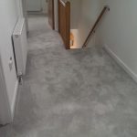 Pictures of Cormar sensation luxury saxony carpet installation at a bespoke flat in  Ware. luxury silver carpet
