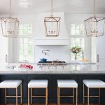Pictures of Love the oversized island with thick countertop. Different color island. I  donu0027t. kitchen island light fixtures
