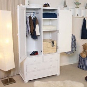 Pictures of Nutkin Childrens Double Wardrobe With Drawers A double wardrobe with drawers