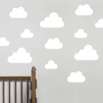 Pictures of Small / White cloud wall stickers