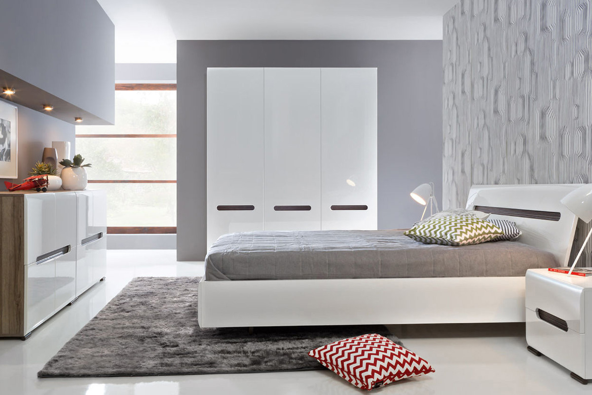 Pictures of White Gloss Bedroom Furniture Raya white gloss bedroom furniture sets