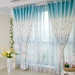 Popular Beautiful and Pretty Bedroom or Living Room Blue floral curtains floral bedroom curtains