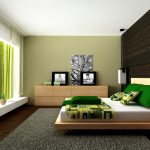 Popular Cool bedroom in sunken room with low wooden platform bed and white modern bedroom decor ideas