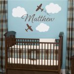 Popular ... Cute Baby Boy Wall Decals for Nursery : Attractive Baby Room wall design for baby boy room