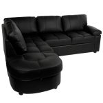 Popular ... Fancy Real Leather Corner Sofa Bed With Storage 51 For Velvet Air leather corner sofa bed with storage