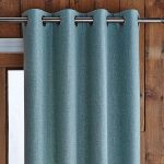 Popular Fully lined to reduce unwanted external draughts, this duck-egg blue thermal  door thermal door curtain with eyelet heading