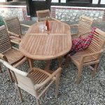 Popular Image is loading TEAK-GARDEN-FURNITURE-BIG-14-PIECE-034-SYRACUSE- quality teak garden furniture