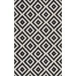 Popular Obadiah Hand-Tufted Black Area Rug black and white rug