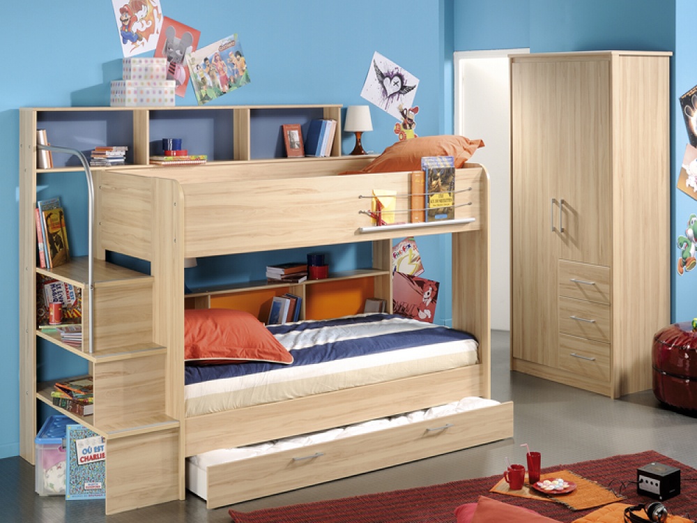 Popular Parisot Bibop Storage Bunk Bed u0026 Guest Bed | Kids Bunk Beds kids bunk beds with storage