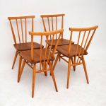 Popular ... set-4-retro-solid-elm-dining-chairs-ercol- ... vintage ercol dining chairs