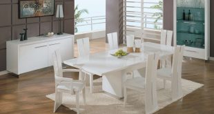 Popular Use White Dining Room Table And Chairs For Your Small Family Size white dining room table and chairs