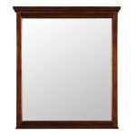Popular W Wall Mirror in Mahogany framed bathroom mirrors