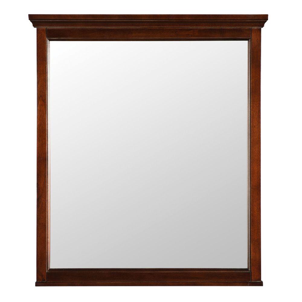 Popular W Wall Mirror in Mahogany framed bathroom mirrors
