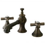 Popular Widespread 2-Handle Mid-Arc Bathroom Faucet in Antique antique brass bathroom faucet