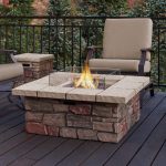 Cozy Give your home a cool fire pit table with this brick façade propane propane patio fireplace
