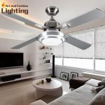 Contemporary Super quiet Ceiling fan lights large 52 inches modern ceiling fan lamp quiet ceiling fans for bedroom