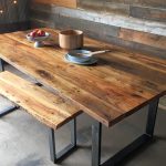 Cozy Industrial Modern Dining Table / U-Shaped Metal Legs. from 1,045.00. Wood: reclaimed wood dining table with metal legs