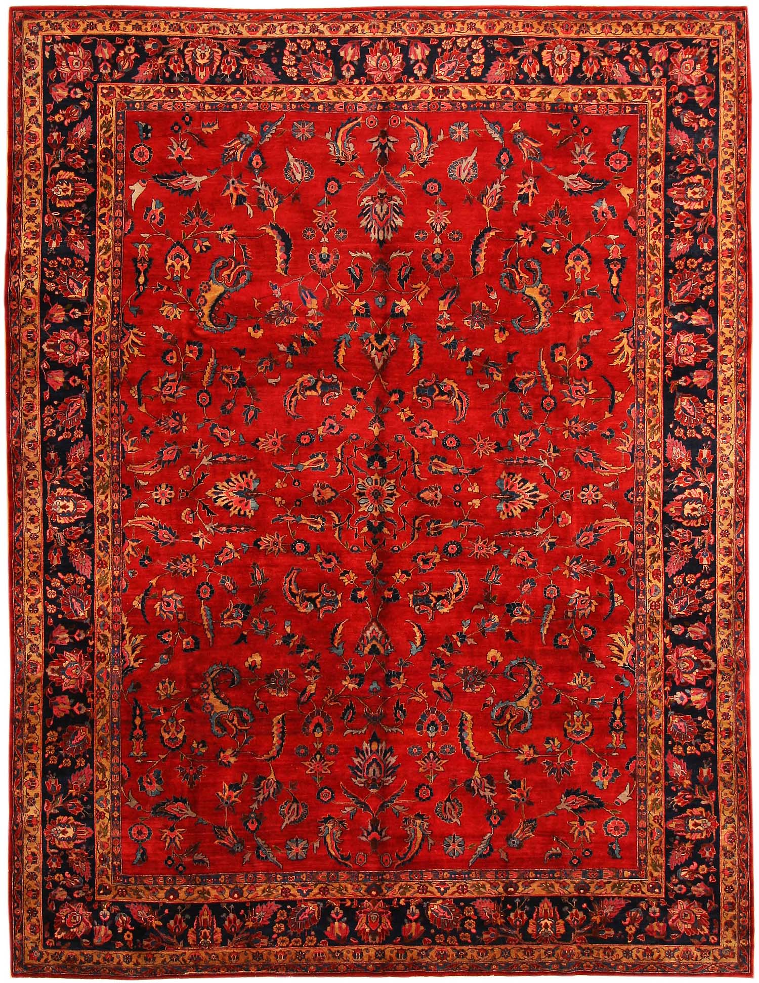 Amazing Antique Sarouk Persian Rug red persian rug