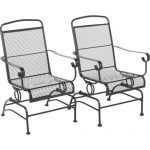 Awesome Amazon.com : Outdoor Steel Mesh Patio Rocking Chair Set : Patio, Lawn rocking chair patio set