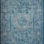 Simple New City Light Blue Traditional French Floral Wool Persian Area Rugs 5u00272 blue oriental rugs