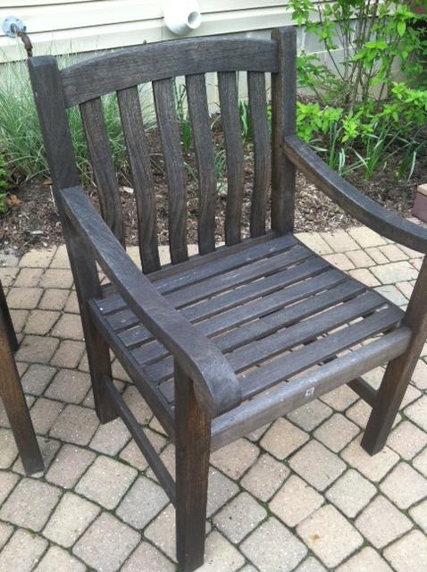 Cute teak chair ... staining teak outdoor furniture
