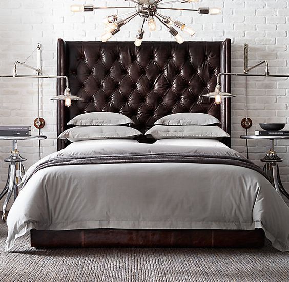 Stunning 36 Chic And Timeless Tufted Headboards bed leather headboard