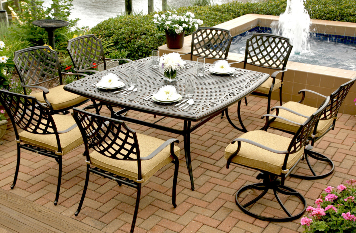 Stunning Agio Heritage 7pc dinning set · San Remo Collection ... agio patio furniture