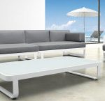 Stunning Aluminum Selectional Lounge Sofa Set Patio Metal Outdoor Furniture metal outdoor lounge furniture