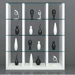 Stunning Aria Glass and White Oak Shelving Unit | Shelves, Photographs and White shelving glass shelving units living room