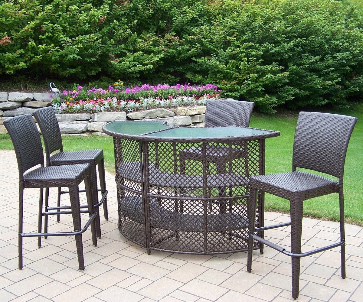 Stunning bar height patio table and chairs bar height patio set