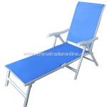 Stunning China Patio Furniture Steel Sling Folding Chaise Lounge / Sunbed folding patio lounge chairs