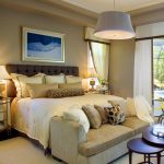 Stunning Contemporary Gray and Orange Bedroom master bedroom colour ideas