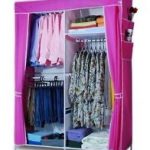Stunning Details about Large Portable Wardrobe Organizer Clothes Garment Storage  Closet Rack- portable wardrobe with cover