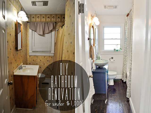 Stunning DIY Budget Bathroom Renovation Reveal diy bathroom renovation