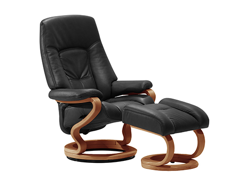 Stunning Ebstree Swivel recliner chair and footstool (small) Grade 24 Leather swivel recliner chairs with footstool