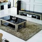 Stunning Glass Living Room Table Sets Rectangle Black Glass Top Table With Lower living room glass table sets
