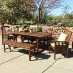 Stunning QUICK VIEW. Widmer 6-Piece Acacia Patio Dining Set ... wood patio dining sets