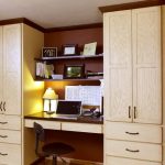 Stunning View in gallery Cozy office space nestled between large red oak showplace small office space design ideas for home